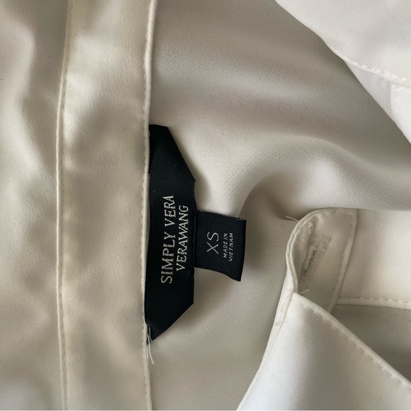 Simply Vera Wang sleeveless drape blouse sz XS - Picture 4 of 4